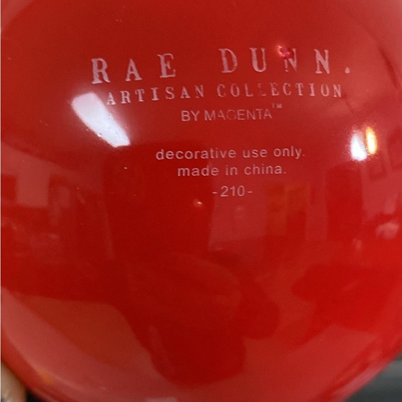 Rae Dunn Red Santa’s Helper Ornament, order quick, so you get it in time! - Picture 2 of 3